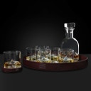 Bicchieri da Whisky The Peaks con Bottiglia - Set Lusso di 15 Pezzi - 1 set