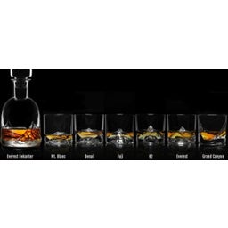 Bicchieri da Whisky The Peaks con Bottiglia - Set Lusso di 15 Pezzi - 1 set