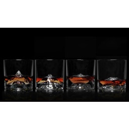 Liiton The Peaks Whisky Glasses, 4 Pieces - 1 Set