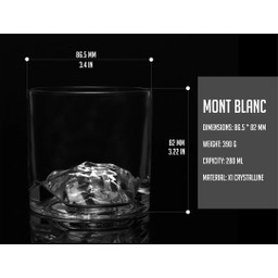 Liiton Mt Blanc Whisky Glasses, 2 Pieces - 1 Set