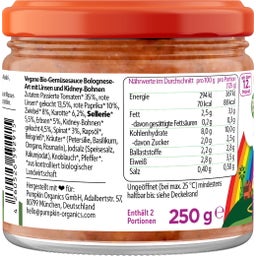 Pumpkin Organics Bolognese Vegana Bio - 250 g