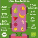 Bio Quetschie 'Birne, Erdbeere, Süßkartoffel, Rote Beete, Banane, Hafer' - 100 g