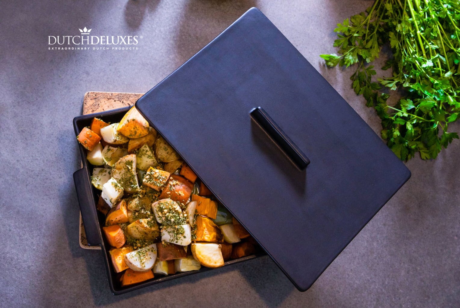 Dutchdeluxes Rectangular Baking Dish - Large - Black Matt