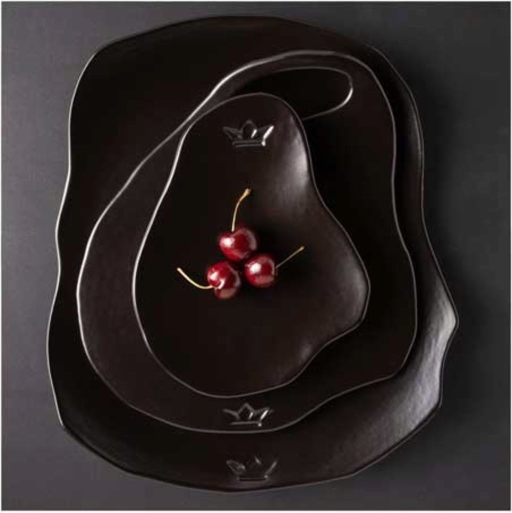 Piatto da Portata/Poggia Mestolo, Black matt