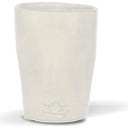 Dutchdeluxes Ceramic Mug, Crinkled Look, 300 ml - White