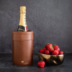 Dutchdeluxes Seau à Vin en Cuir - Classic Brown