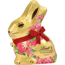 Lindt Lapin Or - Fleurs - Petit - Rot