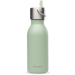 Qwetch KIDS izotermická lahev, 350 ml - Matná limetkově zelená