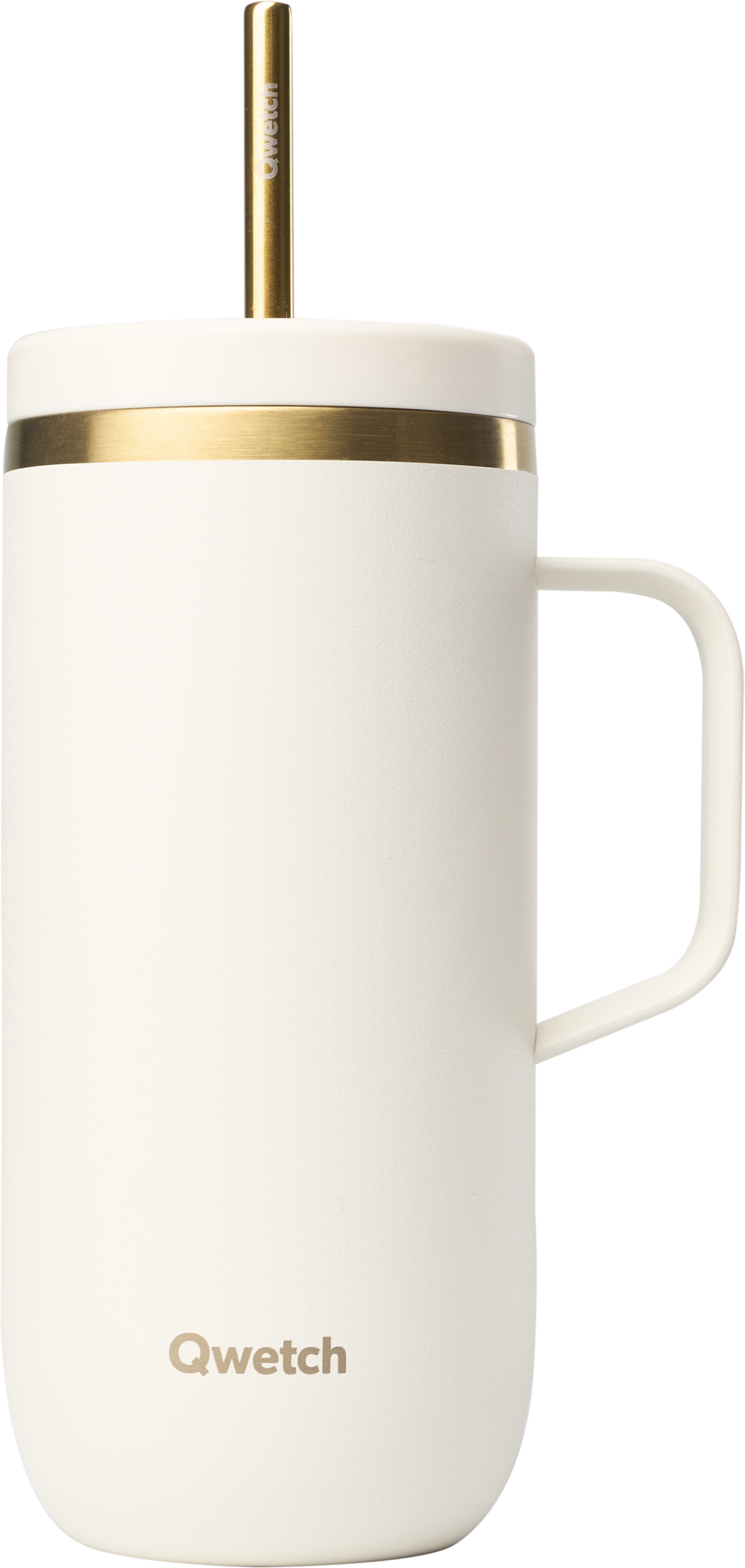 Izotermický Cold Cup s ouškem, 600 ml, Písková a zlatá