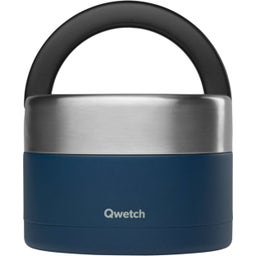 Qwetch Izotermický obědový box s ouškem, 650 ml - Matná půlnoční modrá