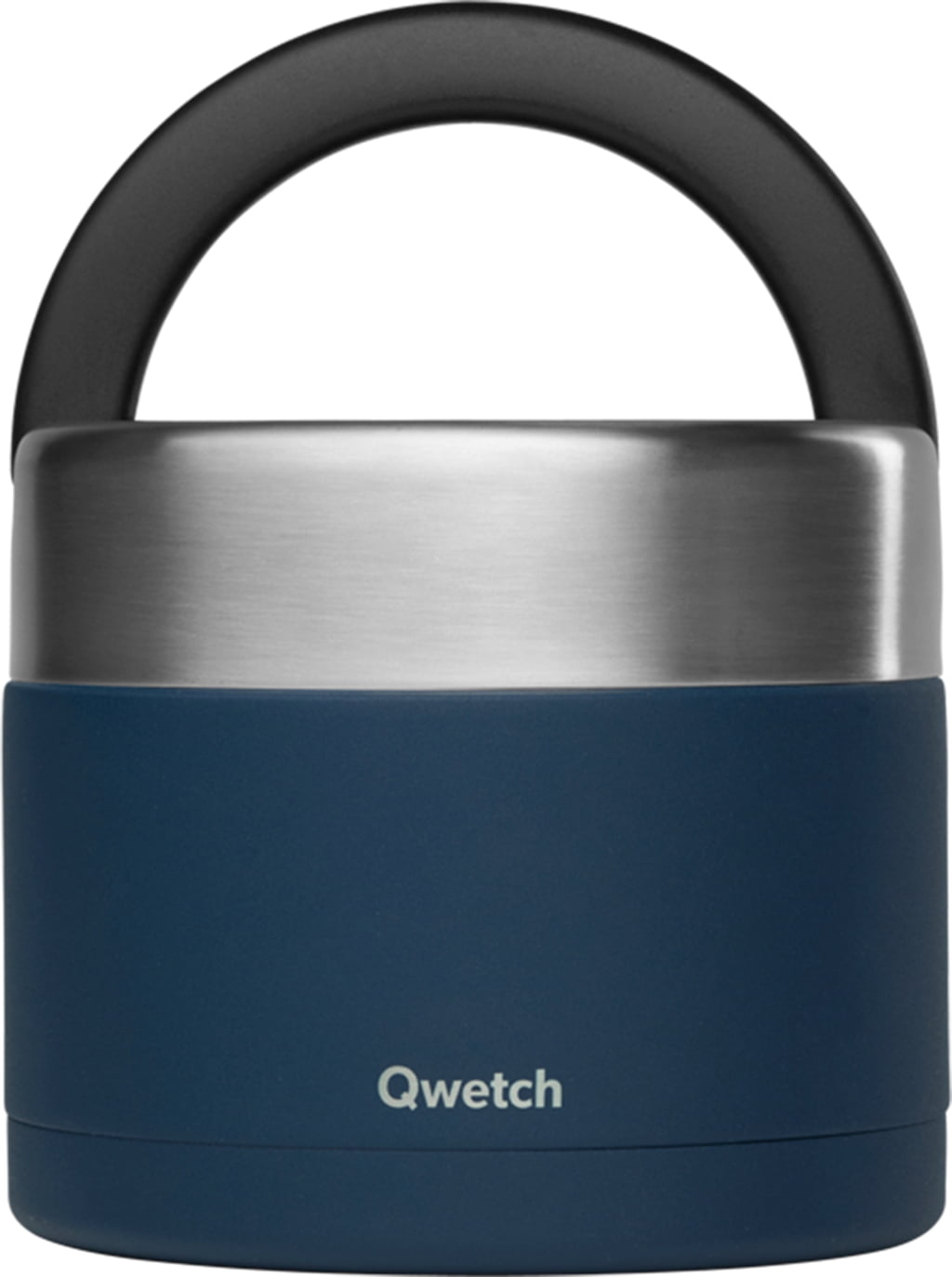 Qwetch Izotermický obědový box s ouškem, 850 ml - Matná půlnoční modrá