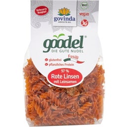 Goodel - Organic Fusilli Red Lentils with Linseed - 250 g