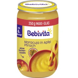 Bio Babygläschen Maracuja in Apfel Pfirsich - 250 g