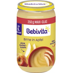 Bebivita Organic Baby Food Jar - Pears in Apple - 250 g