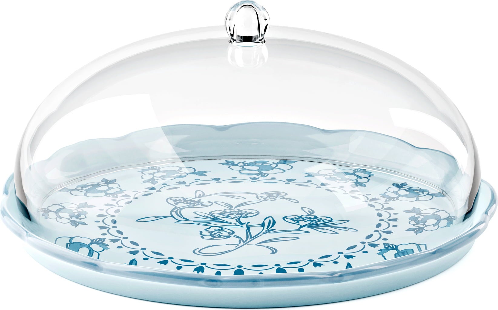 guzzini Josephine - Bandeja con Campana - Dusty Light Blue