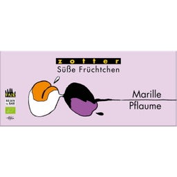 Zotter Schokoladen Bio Süße Früchtchen Marille & Pflaume - 80 g