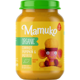 Mamuko Organic Carrot, Pumpkin, Potato - 190 g