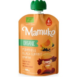 Mamuko Organic Pumpkin and Black Currant Puree - 100 g