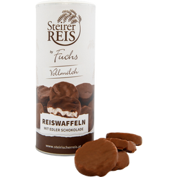 SteirerReis Fuchs Rice Cakes with Chocolate in a Tin - Milk Chocolate