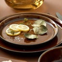 Bitz Dinner Plate, 27 cm - Black / Amber