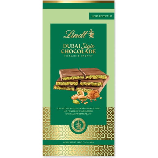 Lindt Dubai Style Chocolate Bar, 145 g - Piccantino Online