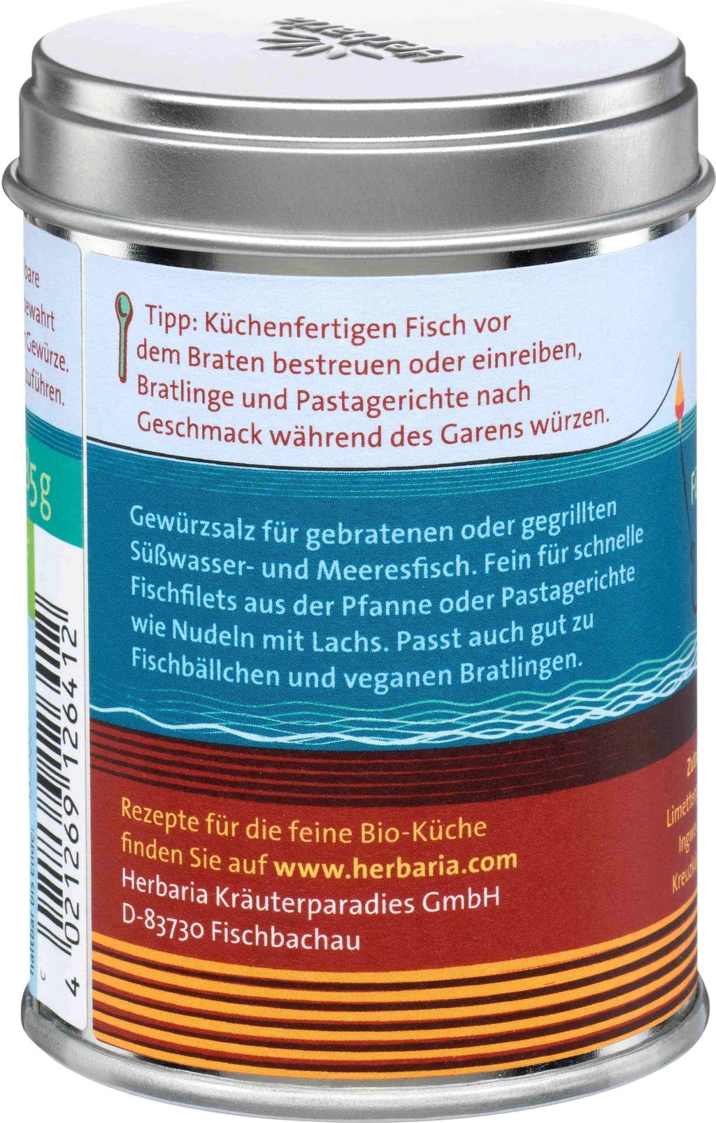 Herbaria Miscela di Spezie Bio - Fisch Ahoi - 85 g