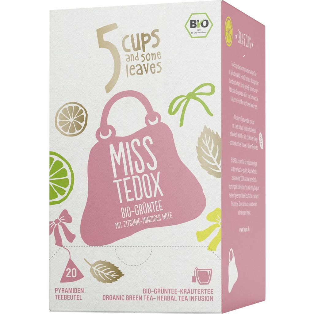 5 CUPS Organic Miss Tedox, 40 g - Piccantino Online Shop International