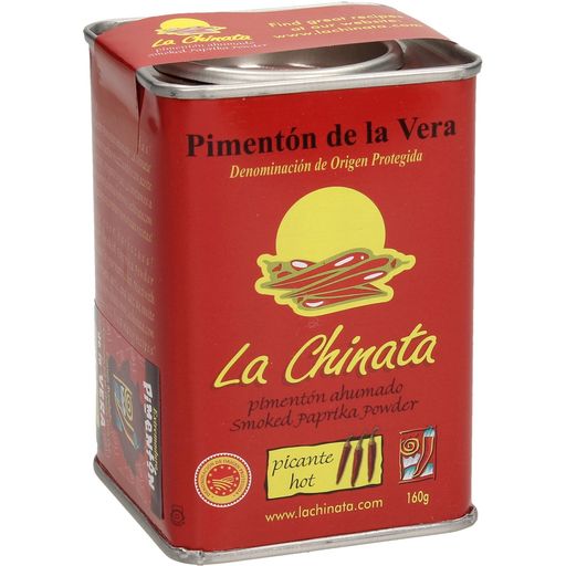 La Chinata Poudre de Piments Fumés Piquants - Boîte, 160 g