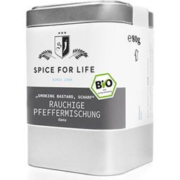 Spice for Life Miscela di Pepe Affumicato Bio - 80 g