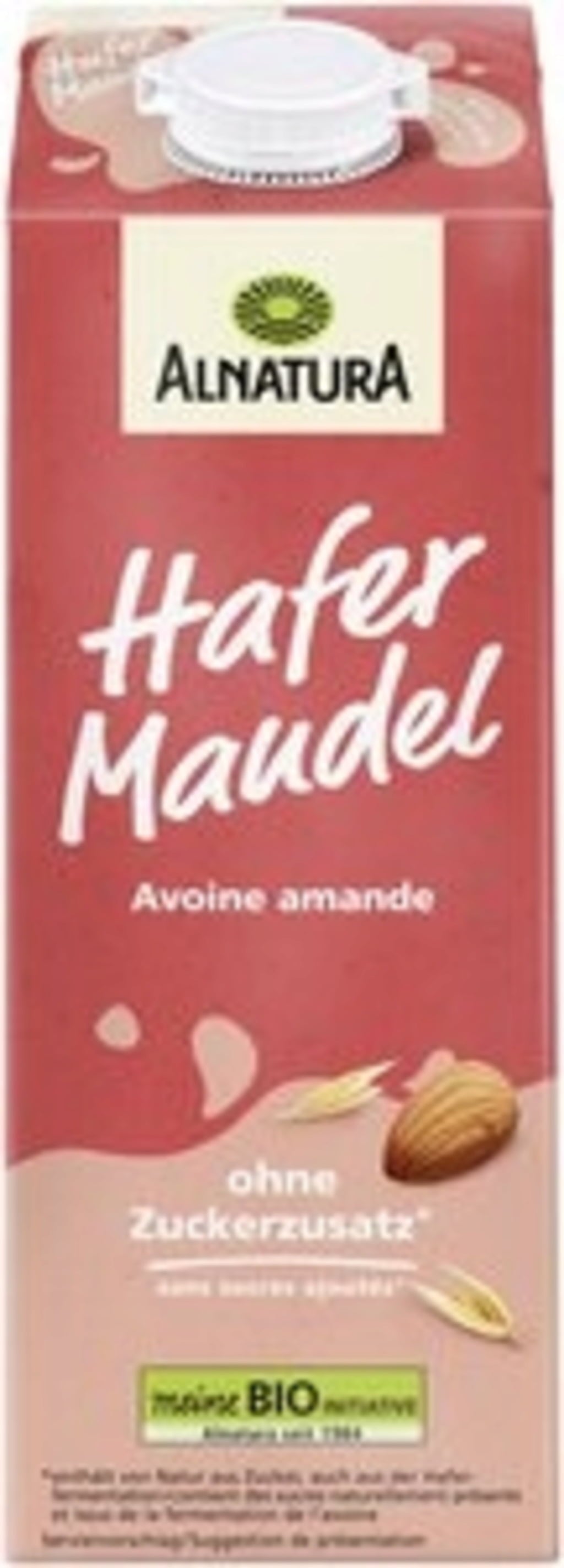 Alnatura Organic Oat Almond Drink, Natural - 1 l