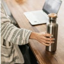 Bambaw Thermosflasche aus Edelstahl 500 ml - Natural Steel