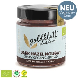 Goldblatt BIO Dark Hazel Nougat – Crispy Spread - 140 g