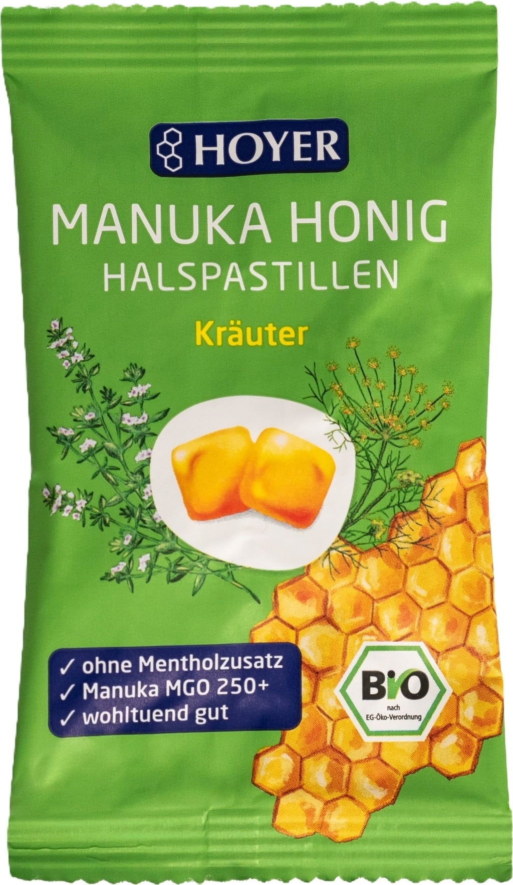 Pastilles pour la Gorge au Miel de Manuka Bio - Herbes