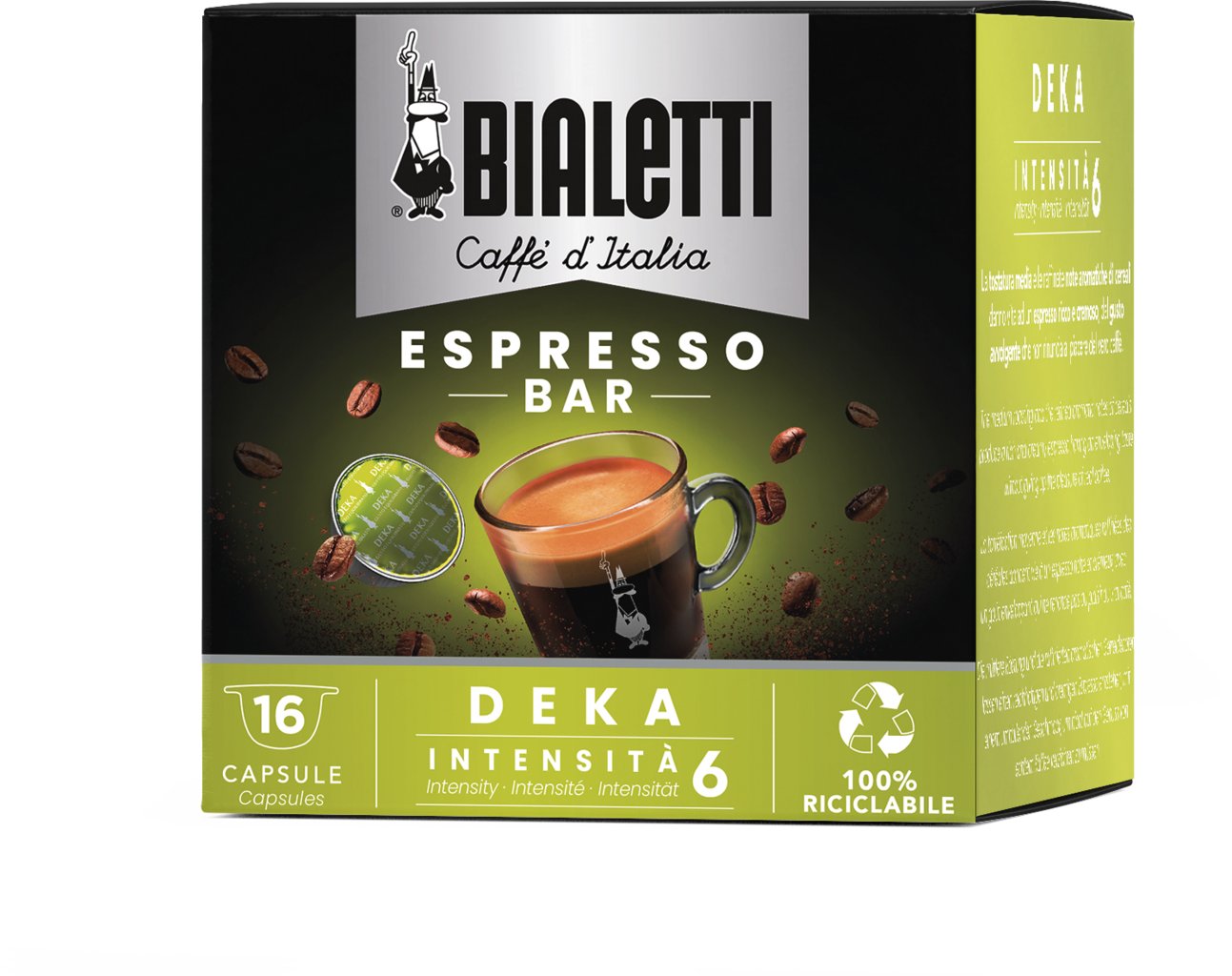 Cápsulas Sistema Bialetti - DEKA - 16 piezas