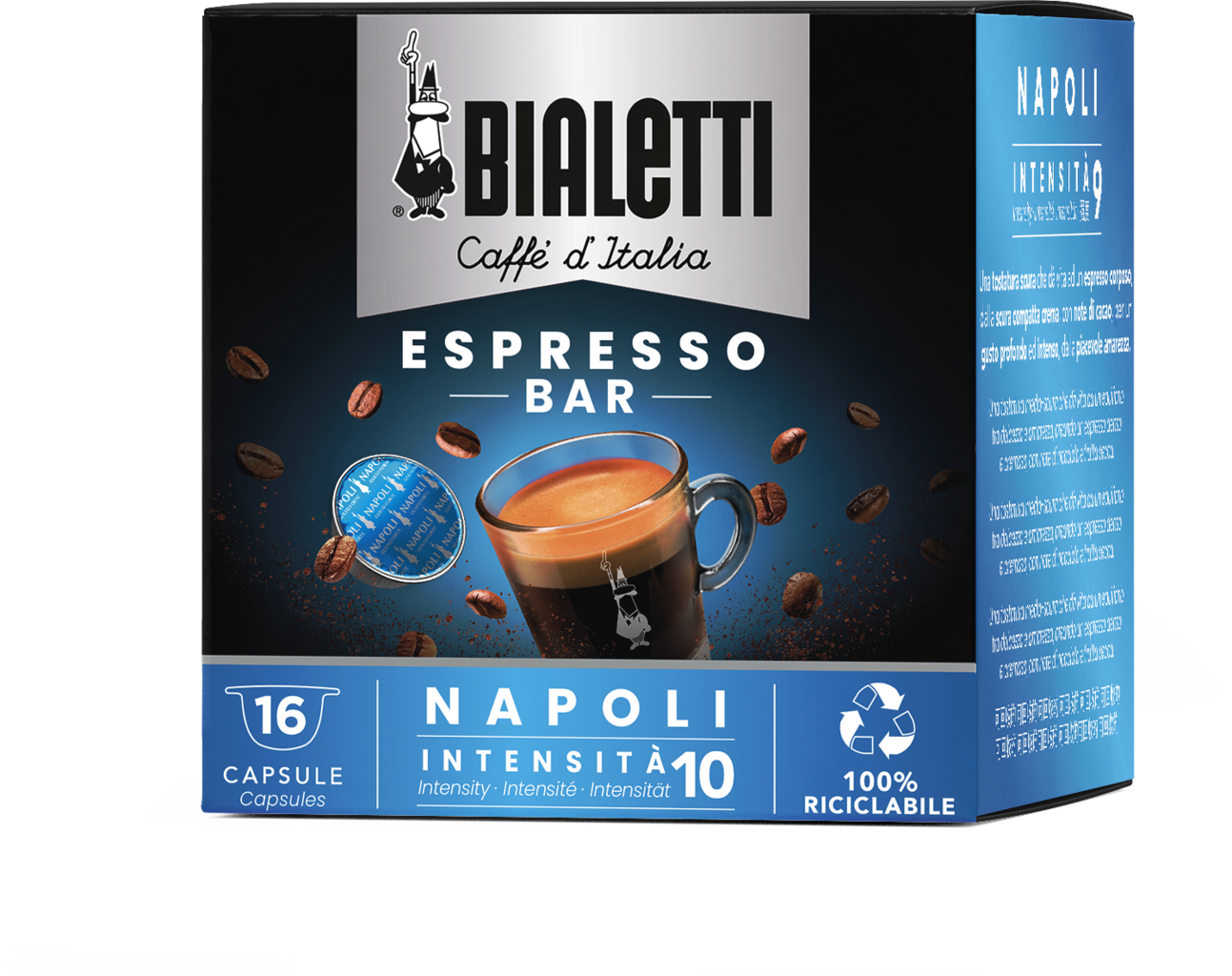 Capsules NAPOLI Système Bialetti - 16 pièces