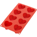 Lékué Silicone Heart-Shaped Pan, 8 cavities