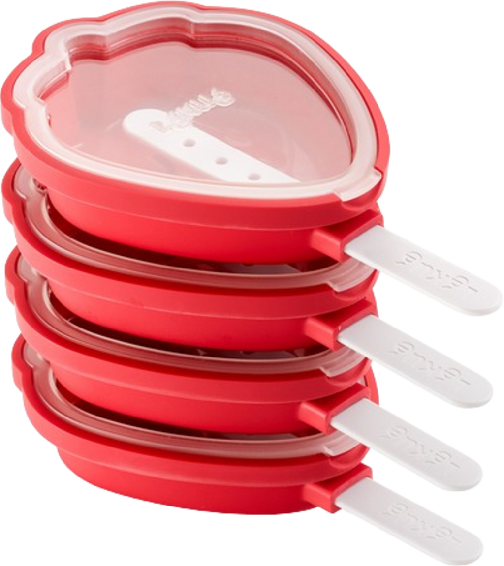 Lékué Strawberry Popsicle Moulds (Set of 4)