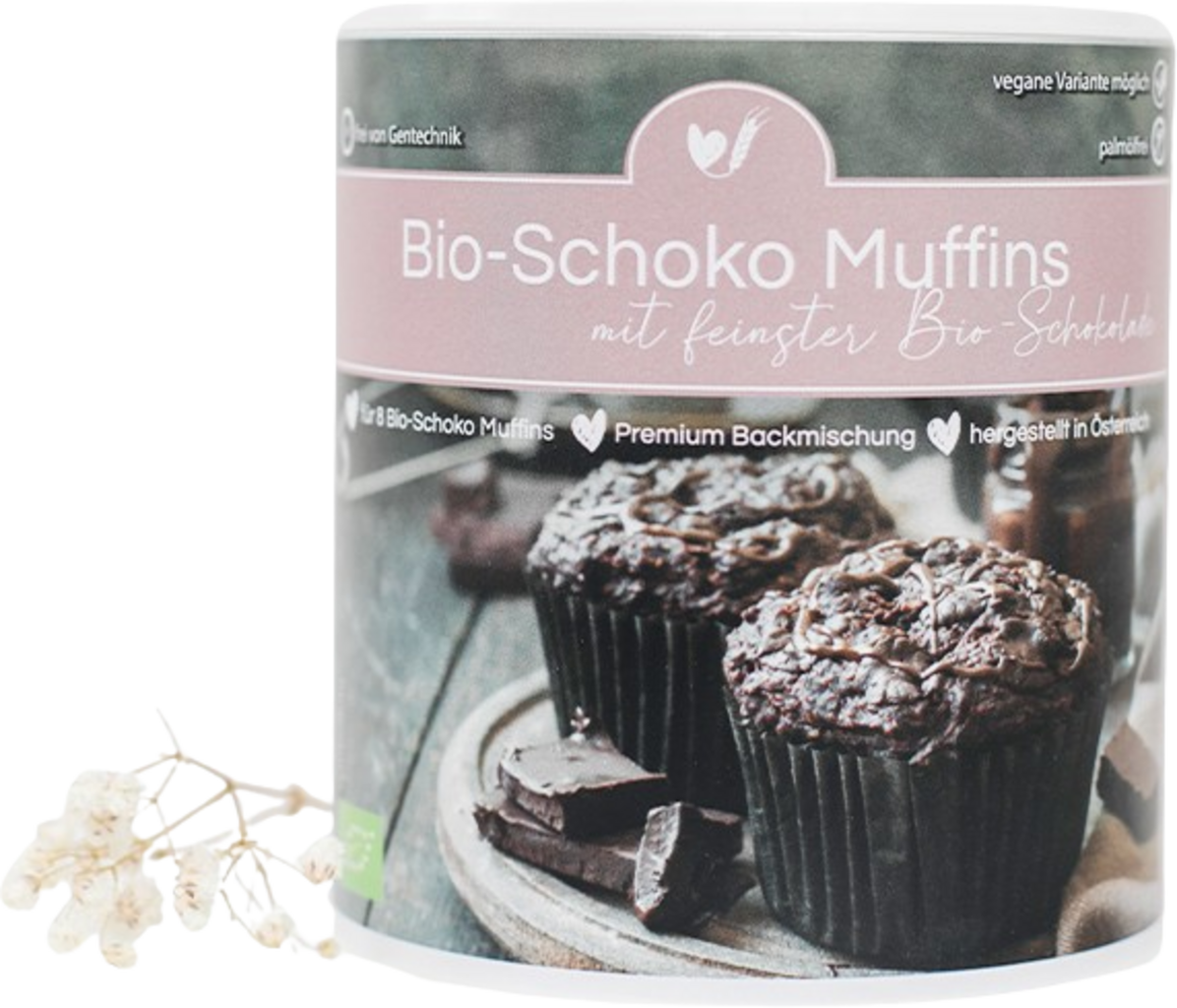 Bio čokoládové muffiny, 433 g