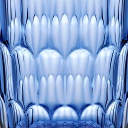 guzzini Hohes Trinkglas Vanity - Denim blue