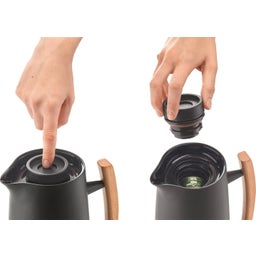 guzzini Carafe Isotherme 1L Riviera 63 - Black