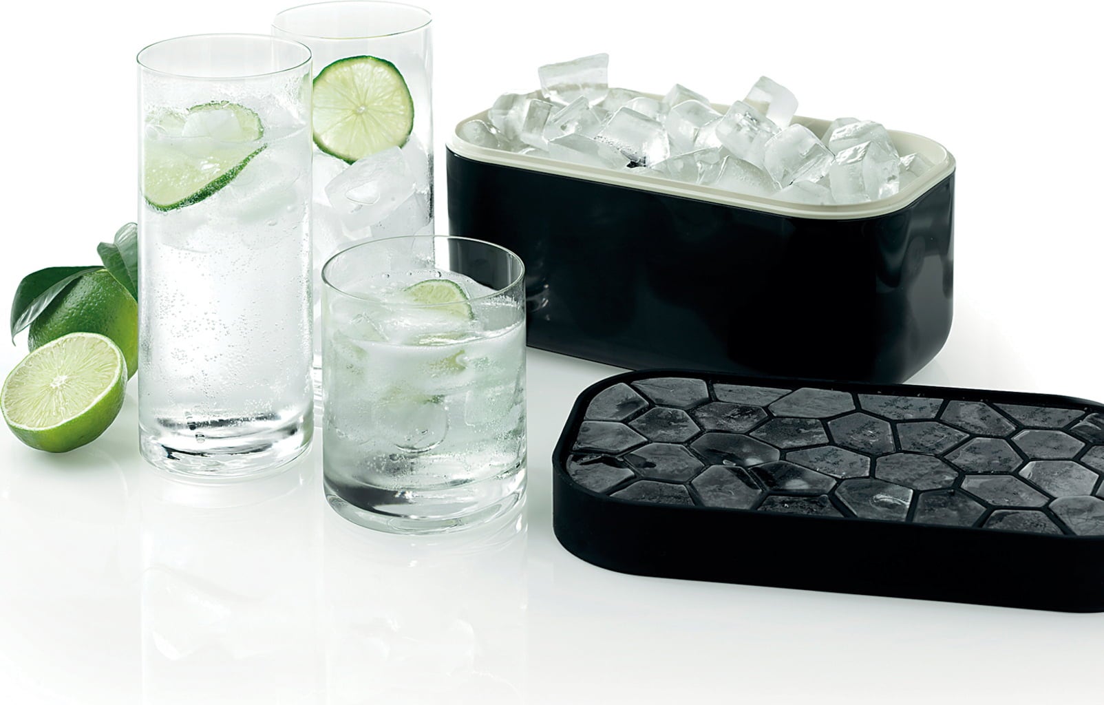 Lékué Recipiente para Cubitos de Hielo - Black