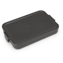 Make & Take Boîte à Repas, Plate, Plastique - Dark Grey