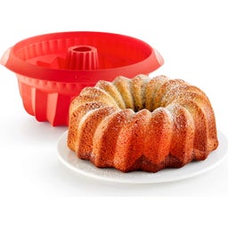 Lékué Tiefe Silikon-Gugelhupfbackform Ø 22 cm