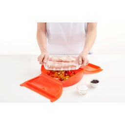 Microwave Steamer with Shelf for 3-4 Servings