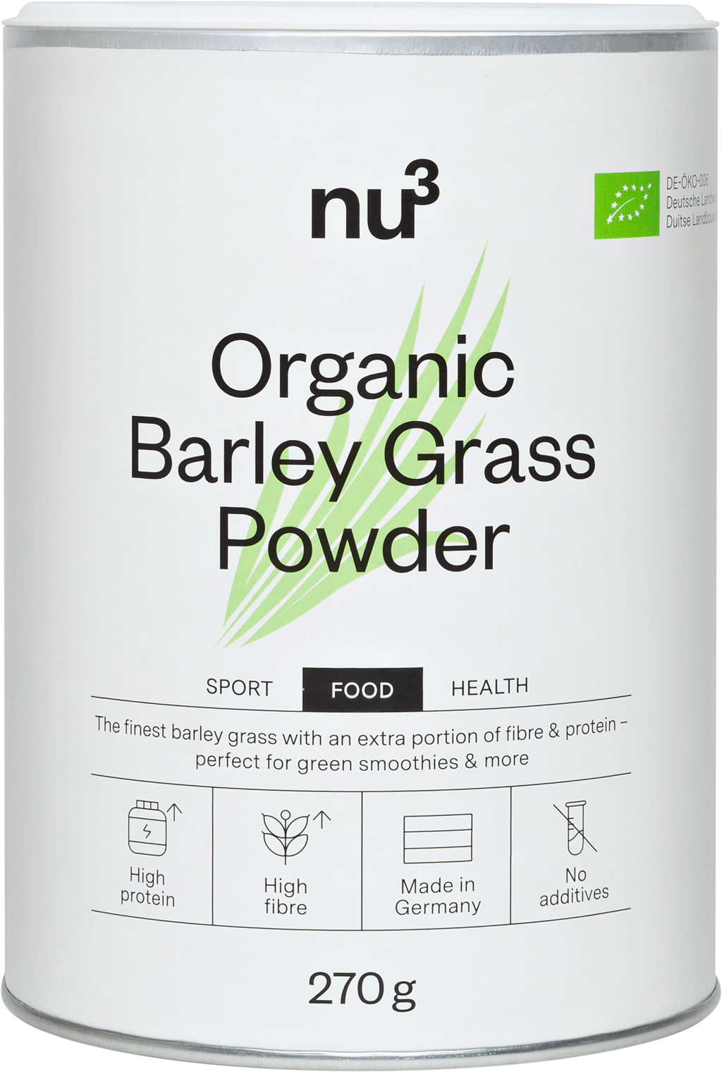nu3 Bio Barley Grass Powder