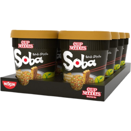 NISSIN Soba Cup Noodles Japanese Curry - Großpackung 8 Stück