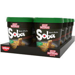 NISSIN Soba Cup Noodles Teriyaki - Großpackung 8 Stück