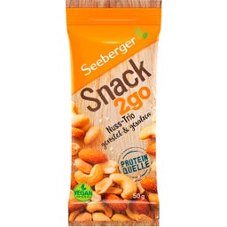 Snack 2go - Trio di Frutta Secca Tostata e Salata - 50 g