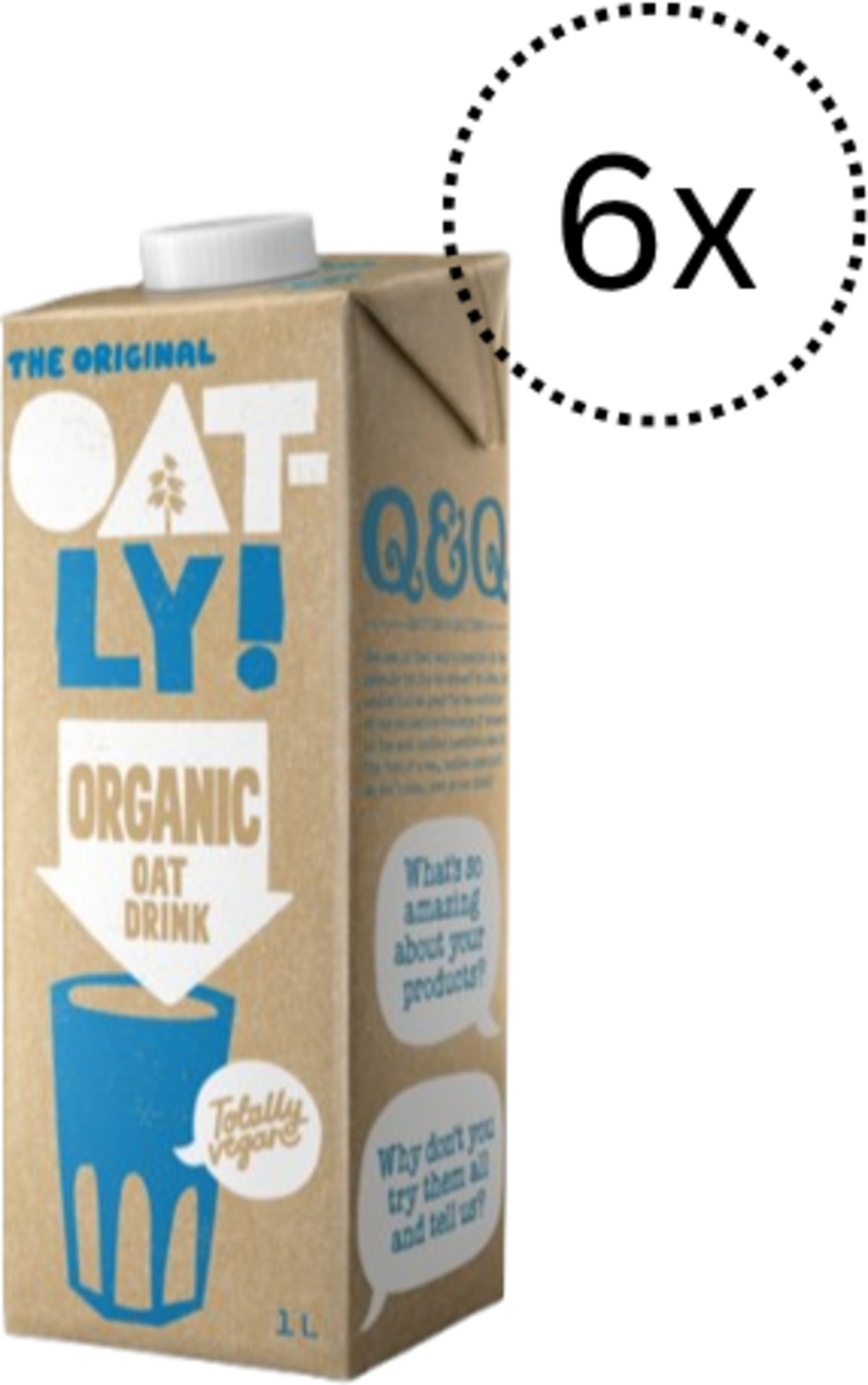Organic Oat Drink Original, 6 x 1 L (6 Liter)