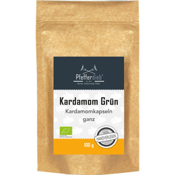 Pfefferdieb Bio Wilder Kardamom Kapseln ganz, grün - 100 g